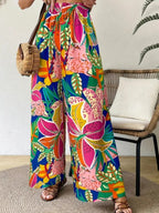 Women's High-Waisted Printed Pants