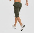 Men’s Cargo Knee-Length Shorts with Multiple Pockets