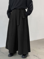 Men’s High-Waisted Wide-Leg Pleated Pants