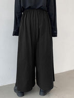 Men’s High-Waisted Wide-Leg Pleated Pants