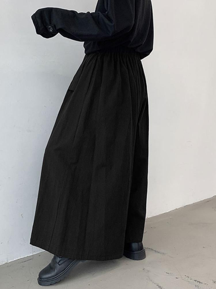 Men’s High-Waisted Wide-Leg Pleated Pants