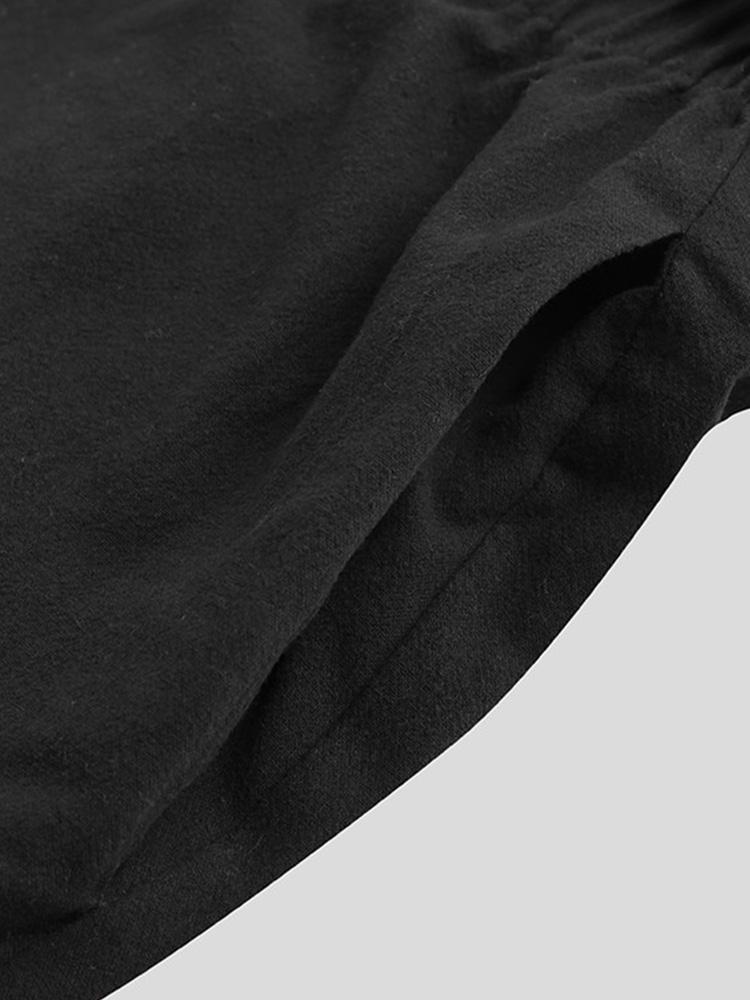 Men’s High-Waisted Wide-Leg Pleated Pants