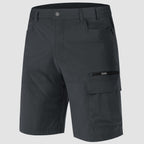 Men’s Knee-Length Cargo Shorts with Elastic Side Panels