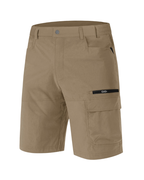 Men’s Knee-Length Cargo Shorts with Elastic Side Panels
