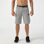 Men’s Knee-Length Cargo Shorts with Elastic Side Panels
