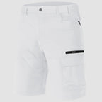 Men’s Knee-Length Cargo Shorts with Elastic Side Panels
