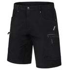 Men’s Knee-Length Cargo Shorts with Zippered Pockets