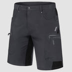 Men’s Knee-Length Cargo Shorts with Zippered Pockets
