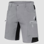 Men’s Knee-Length Cargo Shorts with Zippered Pockets
