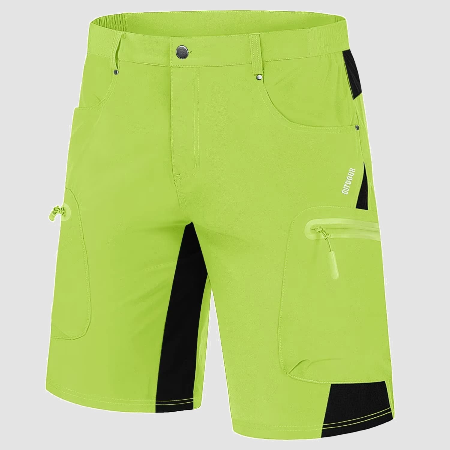 Men’s Knee-Length Cargo Shorts with Zippered Pockets