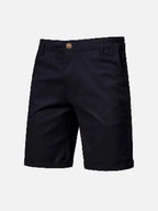 Men’s Knee-Length Chino Shorts with Slanted Pockets