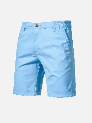 Men’s Knee-Length Chino Shorts with Slanted Pockets