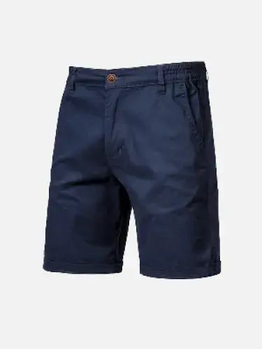 Men’s Knee-Length Chino Shorts with Slanted Pockets