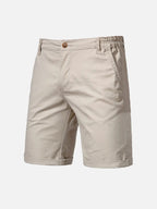 Men’s Knee-Length Chino Shorts with Slanted Pockets