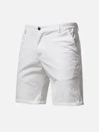 Men’s Knee-Length Chino Shorts with Slanted Pockets