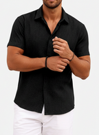 Men’s Linen Blend Short Sleeve Shirt