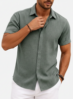 Men’s Linen Blend Short Sleeve Shirt