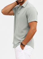 Men’s Linen Blend Short Sleeve Shirt