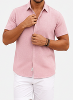 Men’s Linen Blend Short Sleeve Shirt