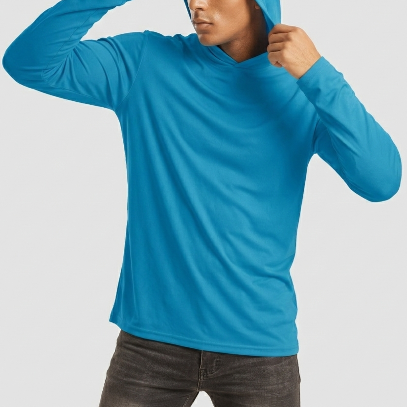 Men’s Long Sleeve Hooded T-Shirt