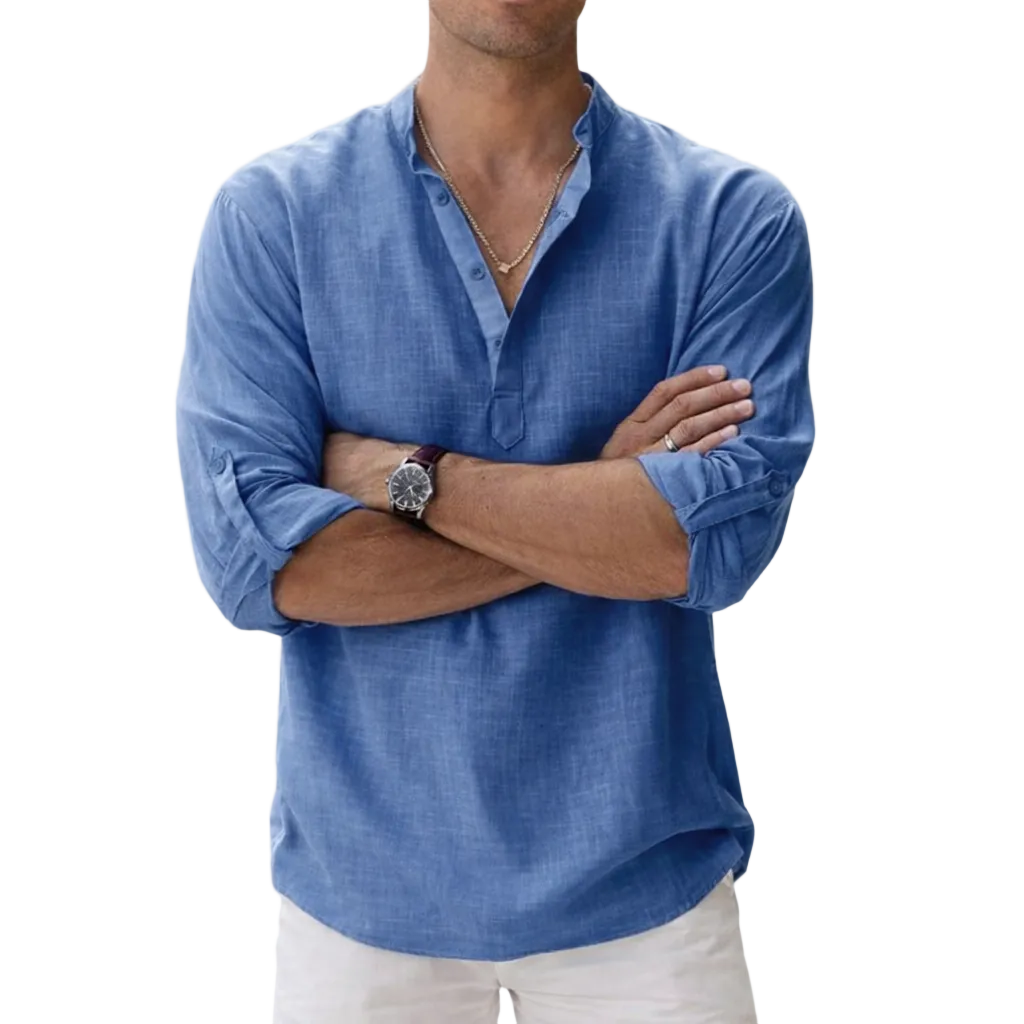 Men’s Long Sleeve Linen Shirt