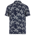 Men’s Palm Print Short Sleeve Button-Up Shirt