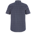 Men’s Plaid Short Sleeve Button-Up Shirt With Chest Pocket
