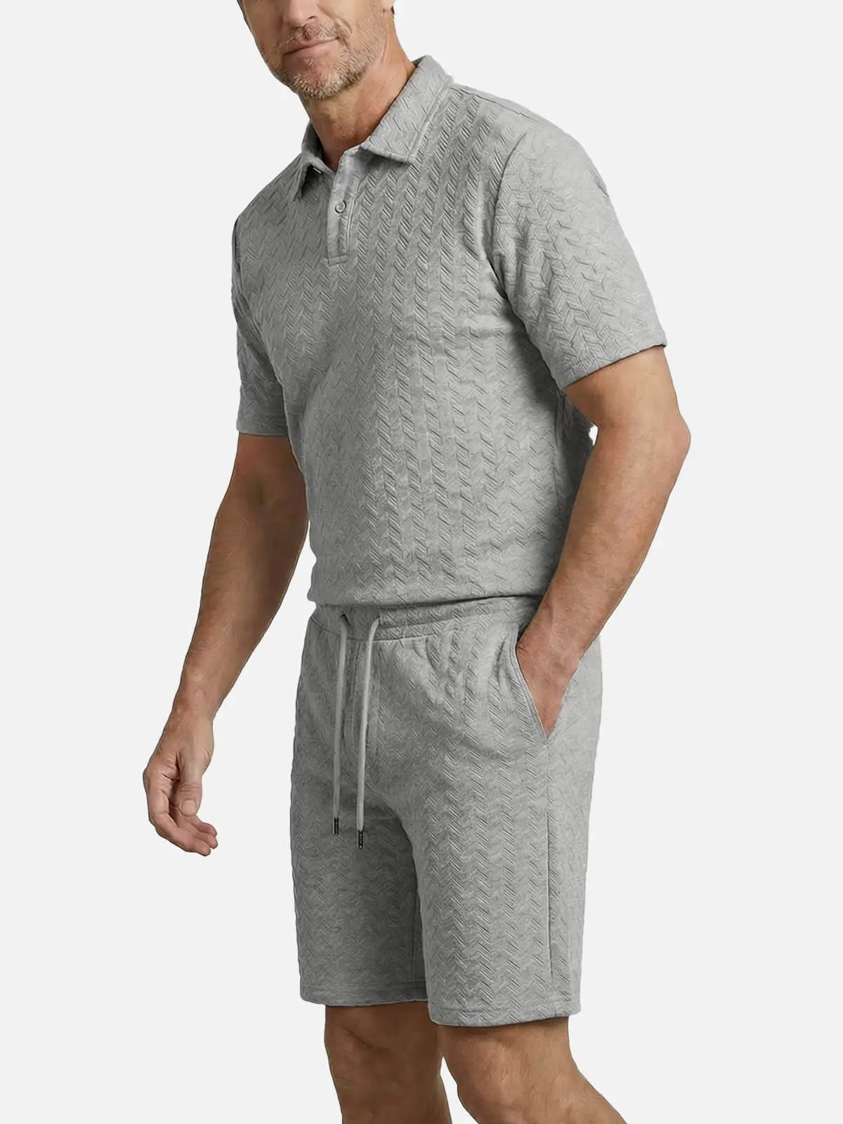 Men’s Polo Shirt & Shorts Set