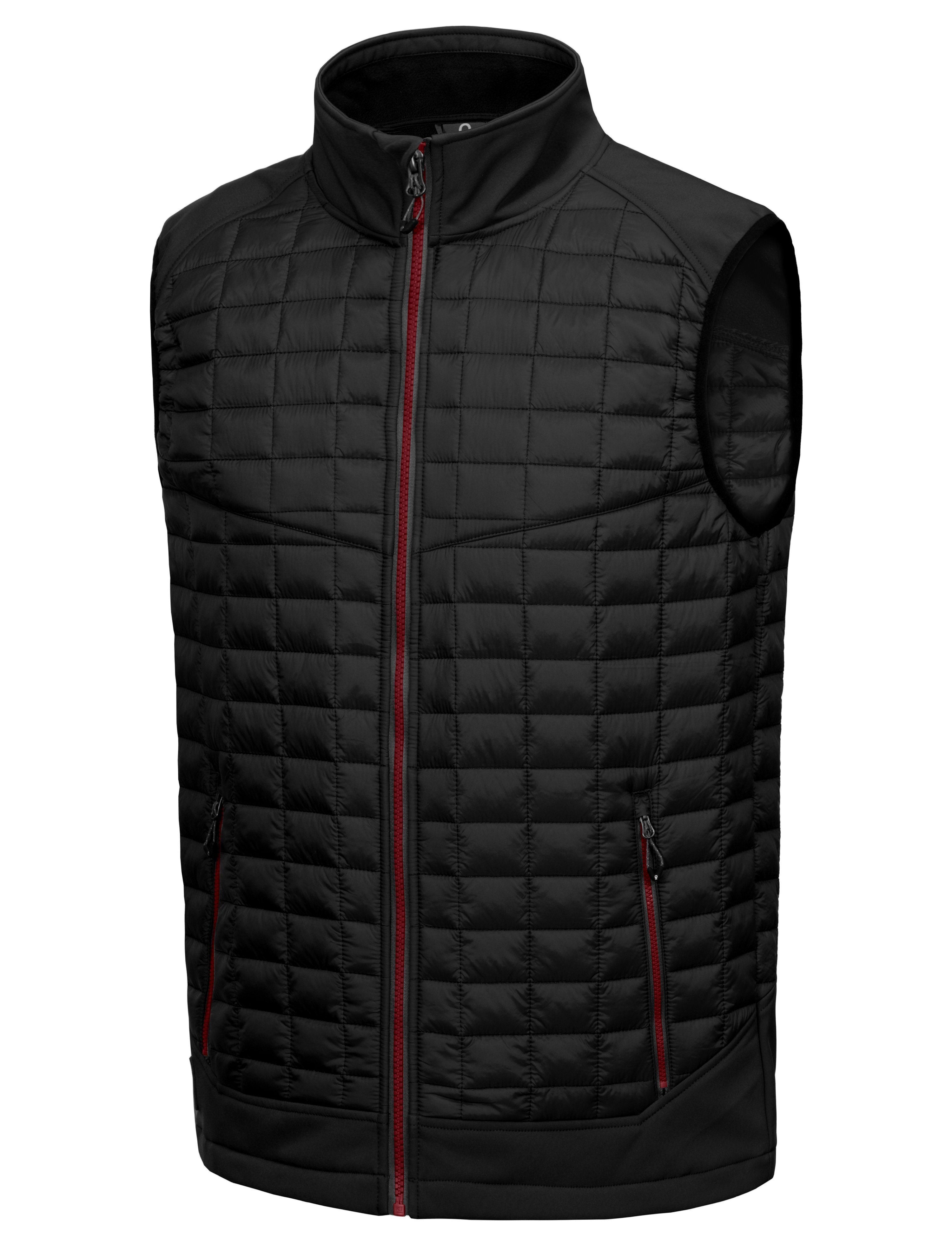 Men’s Quilted Zip-Front Bodywarmer Vest