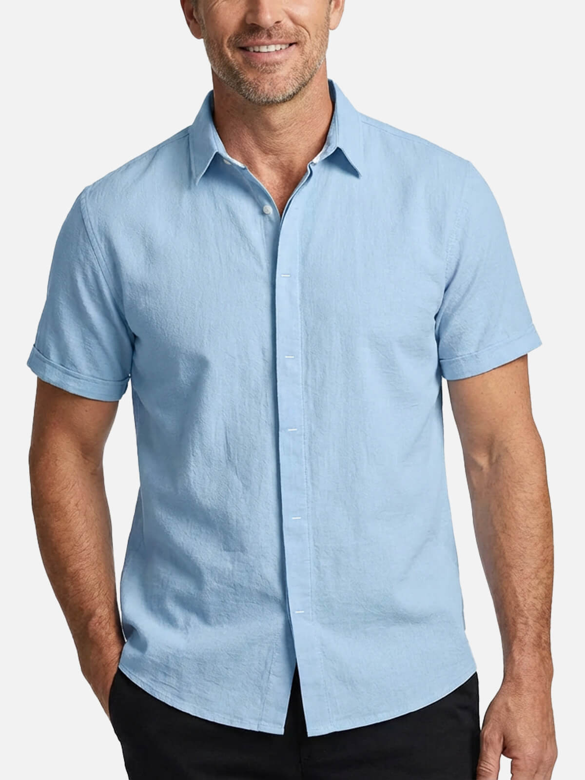 Men’s Short Sleeve Button-Up Shirt