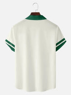 Men’s Contrast Panel Button Front Shirt