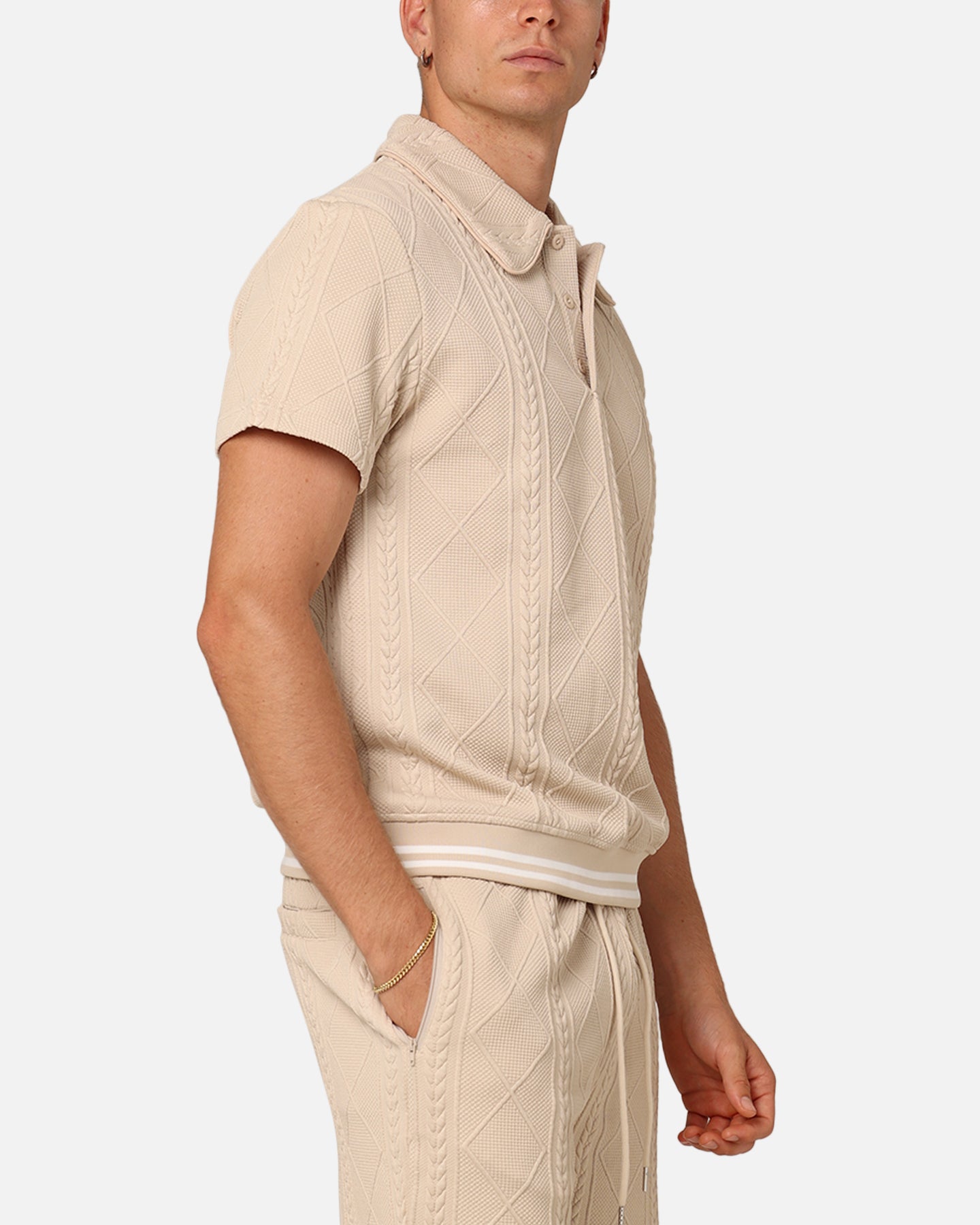 Men’s Short-Sleeve Knit Polo Shirt