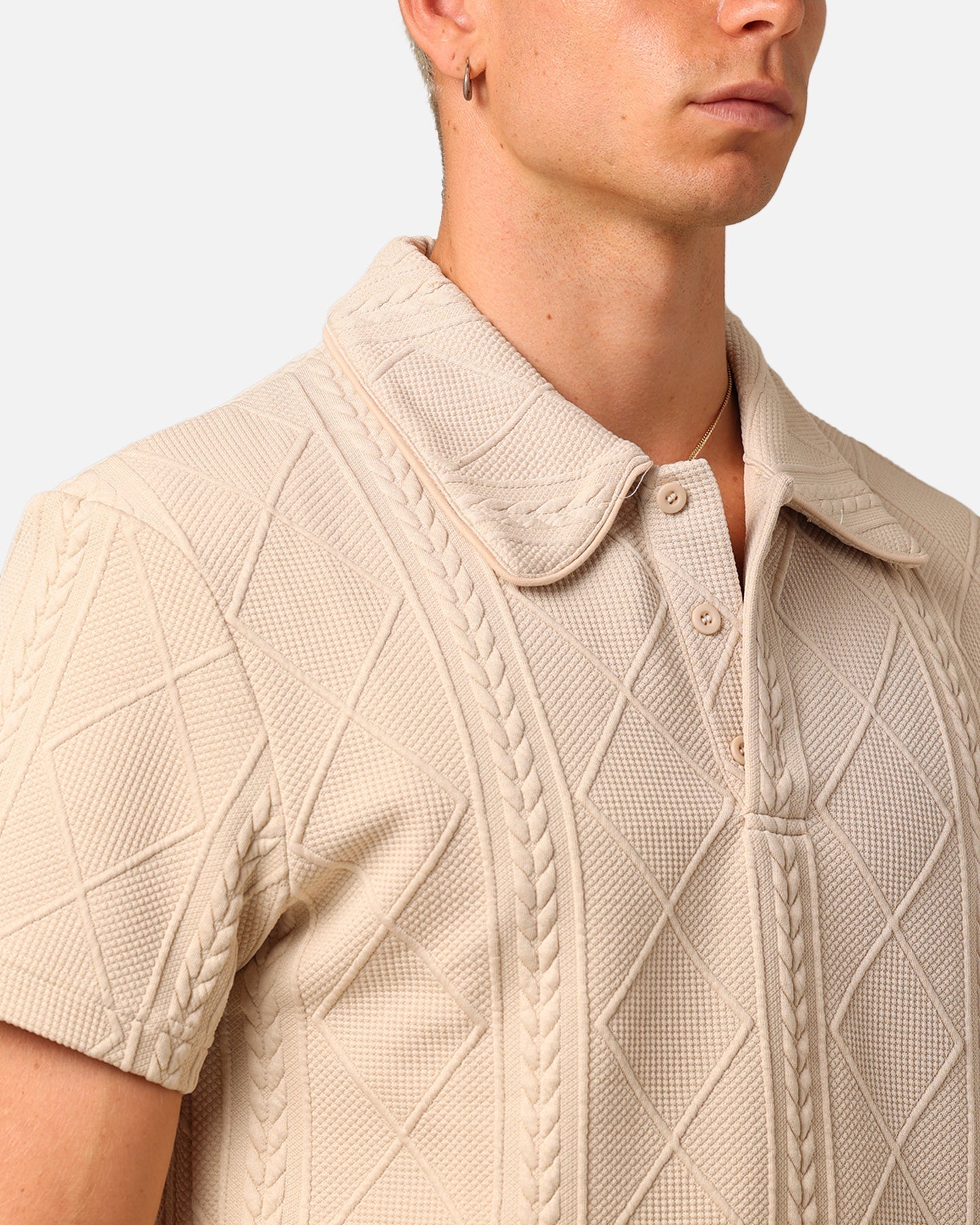 Men’s Short-Sleeve Knit Polo Shirt