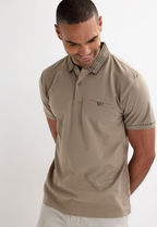Men’s Short Sleeve Polo Shirt with Button Placket And Chest Pocket