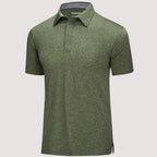 Men’s Short Sleeve Polo Shirt with Button Placket