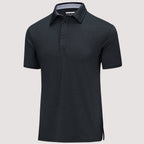 Men’s Short Sleeve Polo Shirt with Button Placket