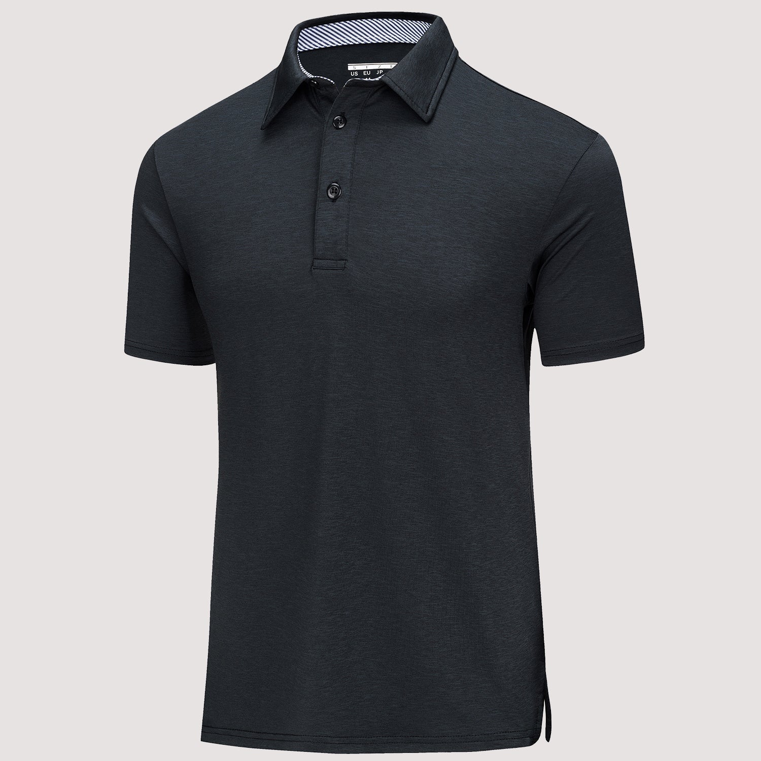 Men’s Short Sleeve Polo Shirt with Button Placket