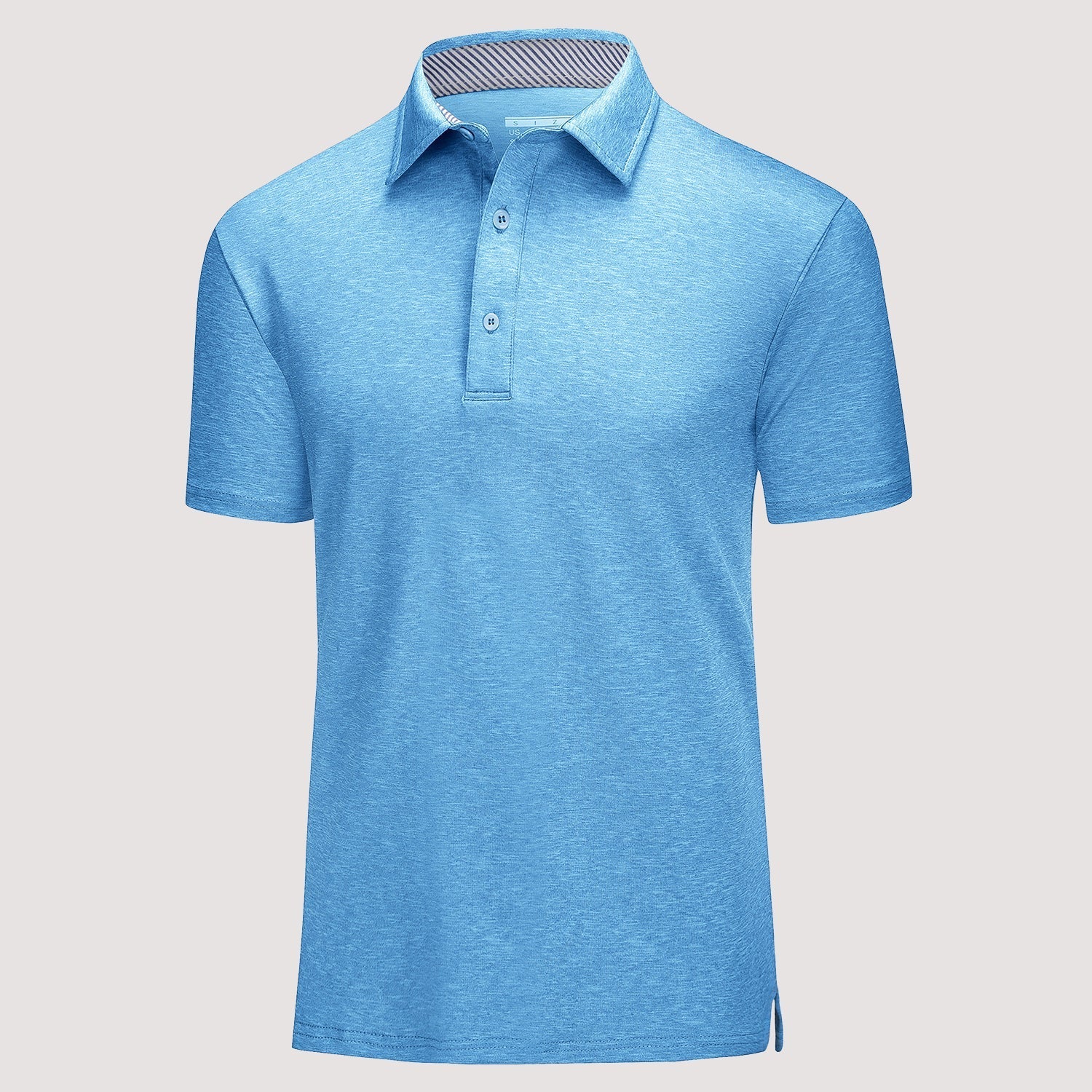 Men’s Short Sleeve Polo Shirt with Button Placket
