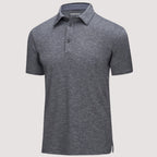 Men’s Short Sleeve Polo Shirt with Button Placket