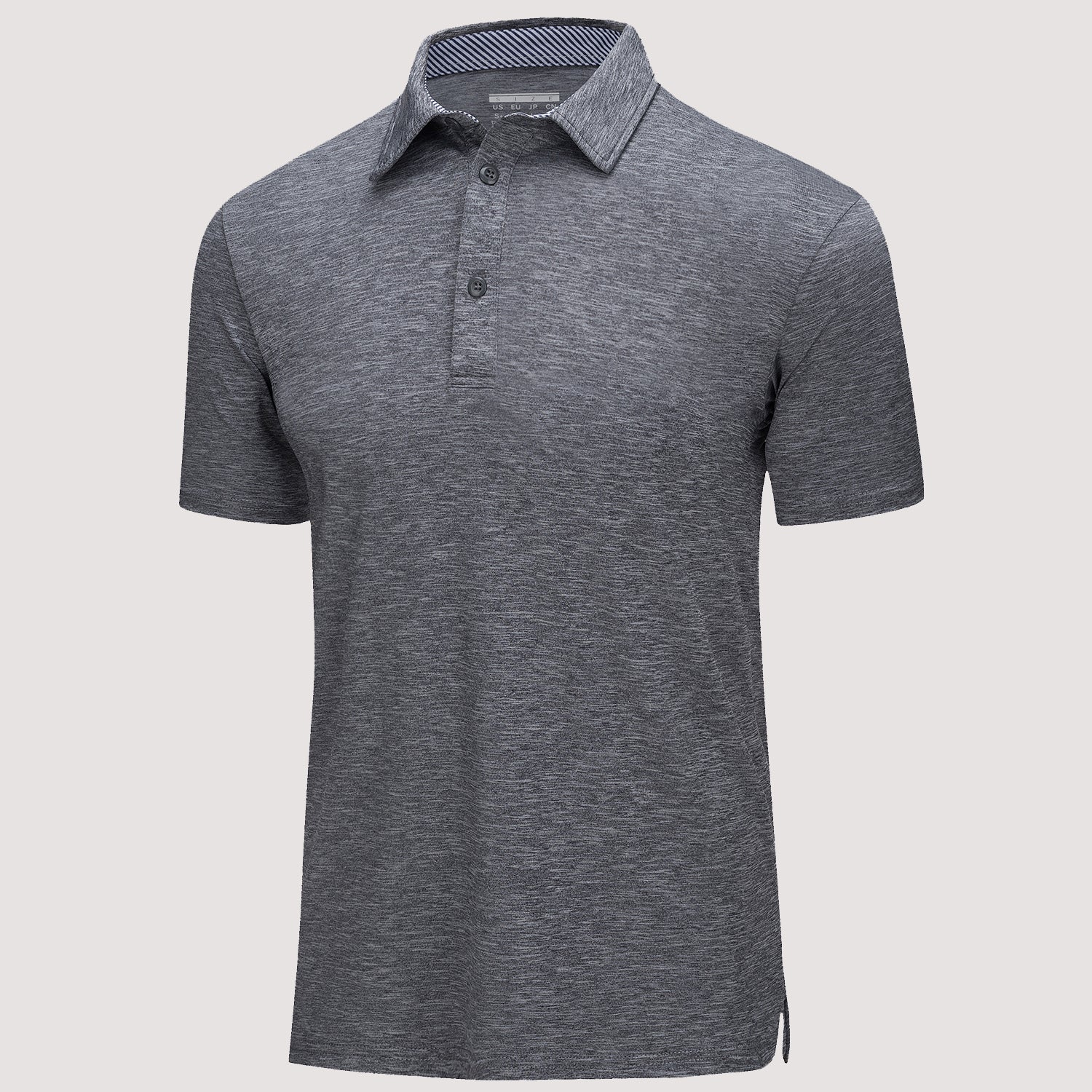 Men’s Short Sleeve Polo Shirt with Button Placket