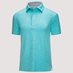 Men’s Short Sleeve Polo Shirt with Button Placket
