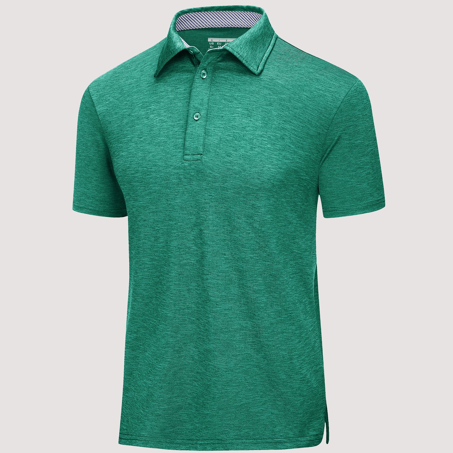 Men’s Short Sleeve Polo Shirt with Button Placket