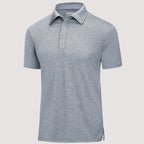 Men’s Short Sleeve Polo Shirt with Button Placket