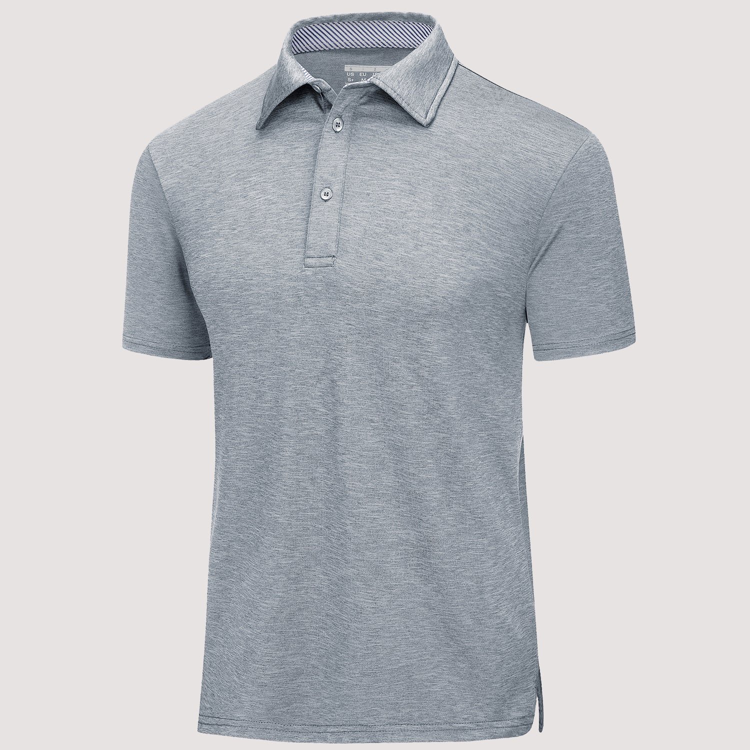 Men’s Short Sleeve Polo Shirt with Button Placket