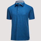 Men’s Short Sleeve Polo Shirt with Button Placket