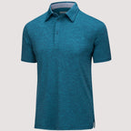Men’s Short Sleeve Polo Shirt with Button Placket