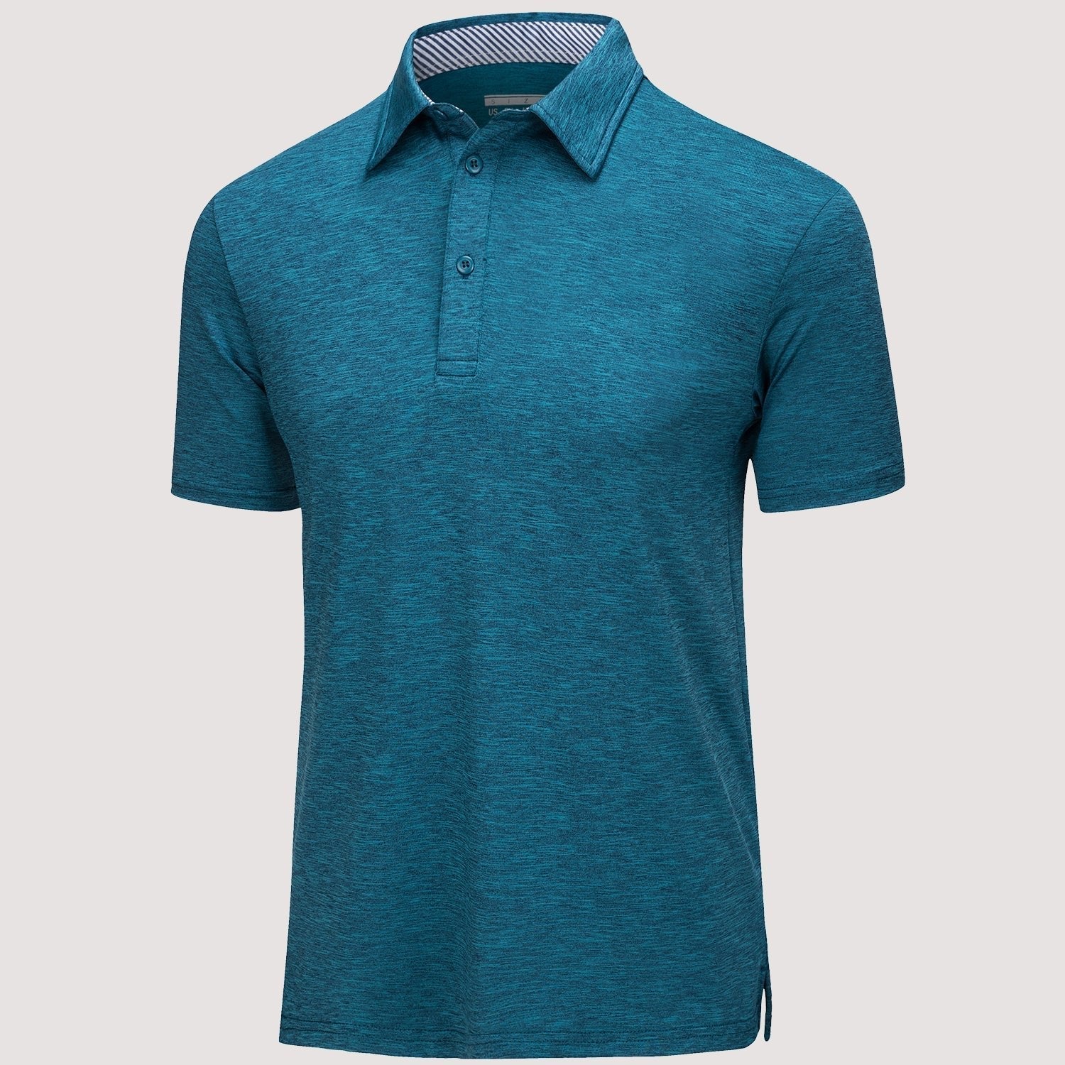Men’s Short Sleeve Polo Shirt with Button Placket