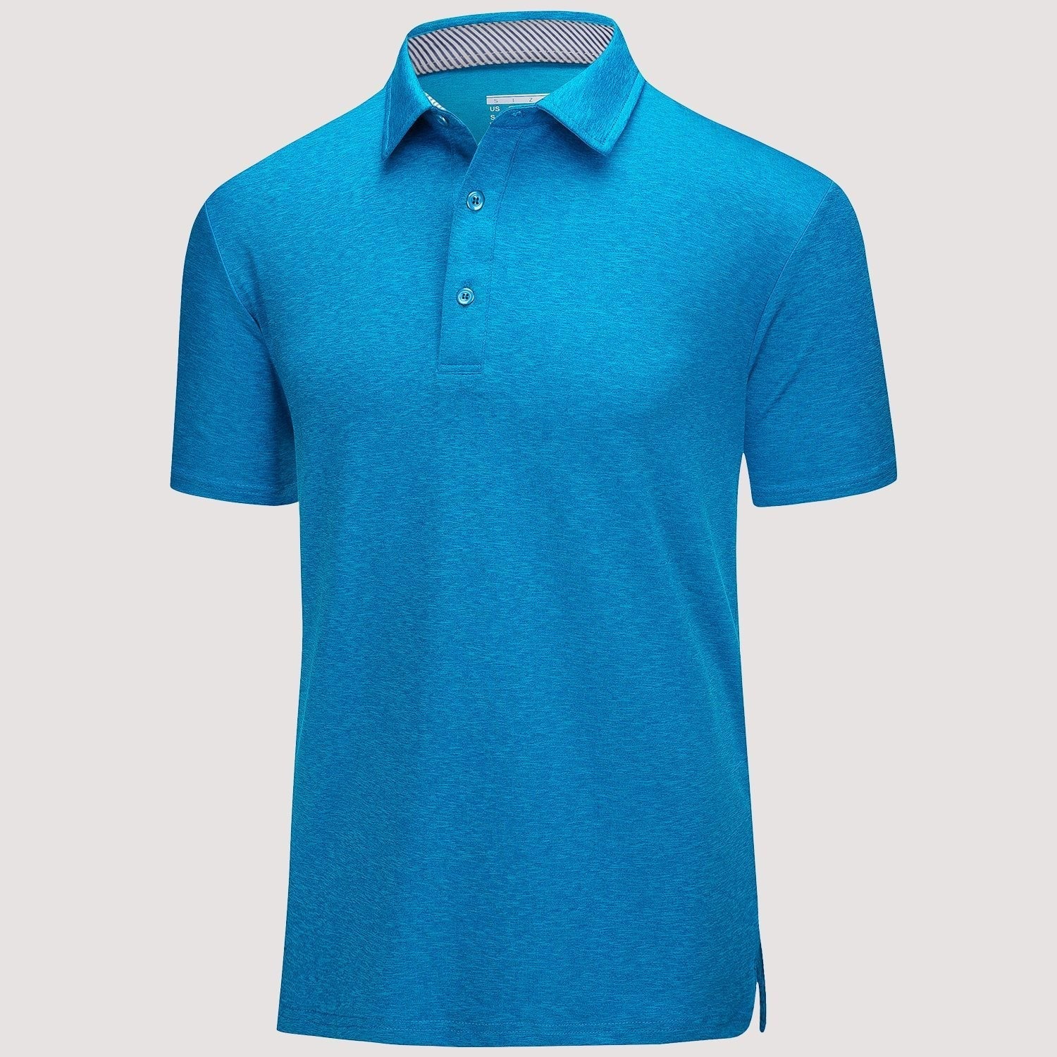 Men’s Short Sleeve Polo Shirt with Button Placket
