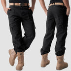 Men’s Tactical Cargo Pants with Multiple Zippered Pockets