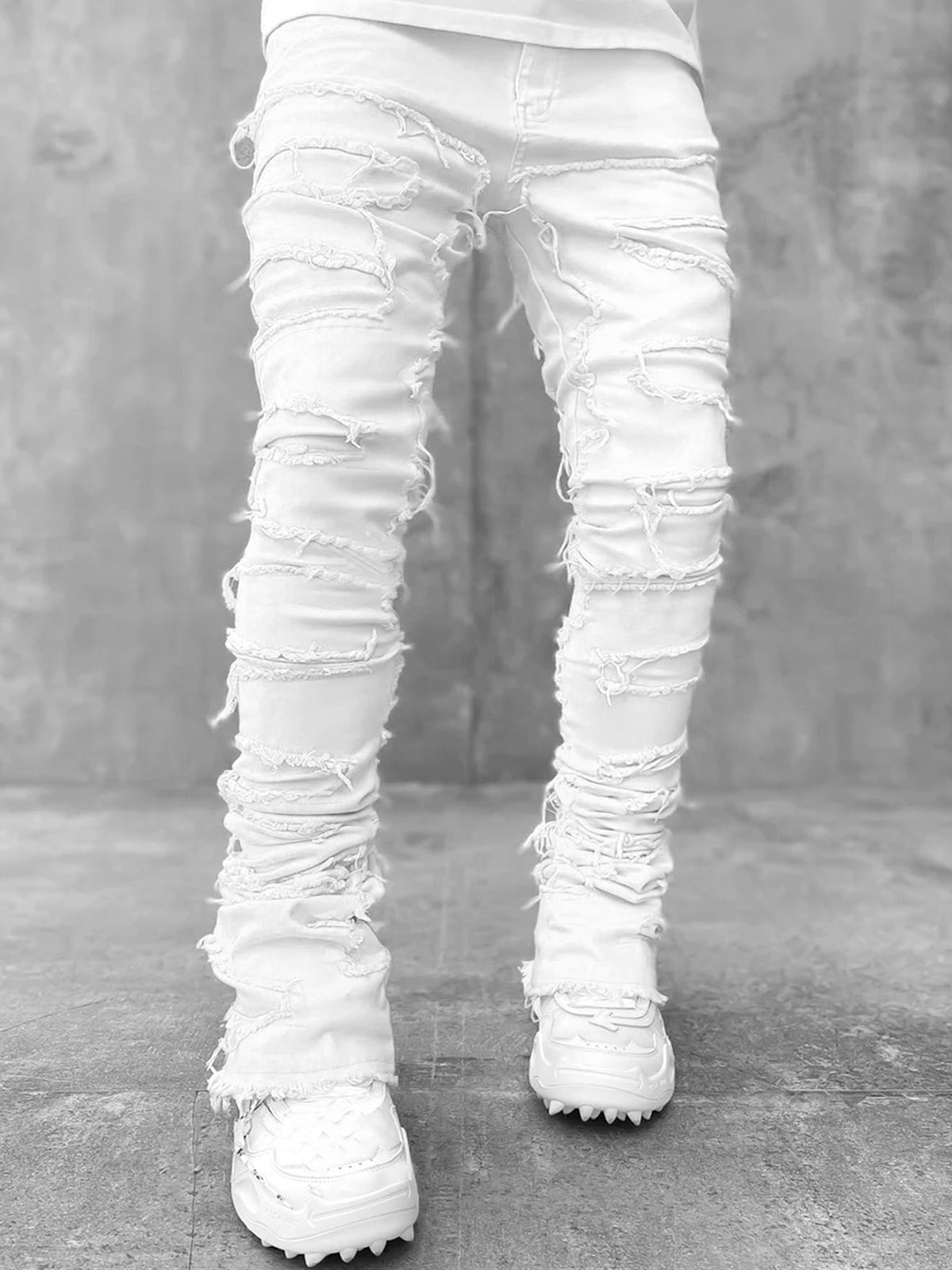 Men’s Tassel Trim Slim Fit Pants